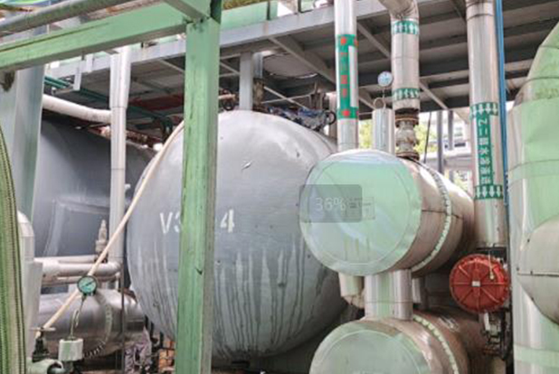 湖北石首40吨导热油锅炉系统整体在线过滤修复脱氢工程