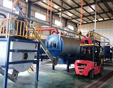 2025年6月10日广东江门新材料公司导热油锅炉系统清洗工程